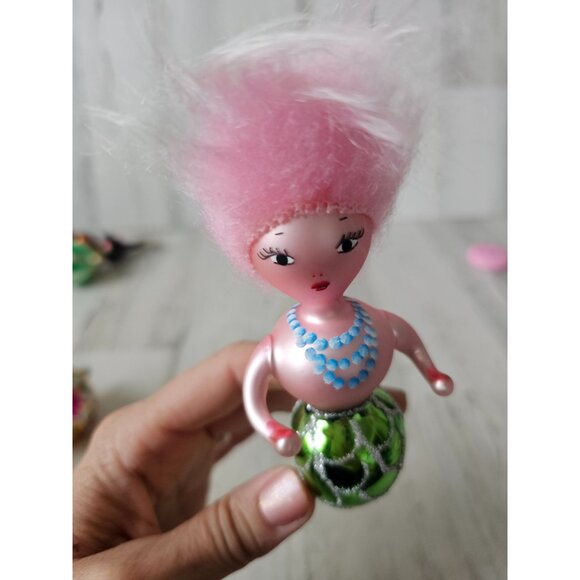 Vintage Italian mermaid ornament Xmas tree hair lady sea vintage - Picture 7 of 11
